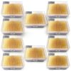 MUHWA 200µL Pipette Tips 96 per Rack, 10 Sterile Autoclavable-0