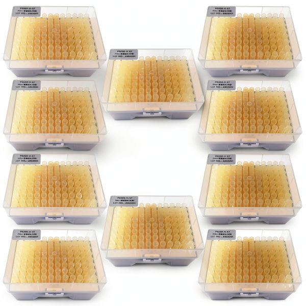 MUHWA 200µL Pipette Tips 96 per Rack, 10 Sterile Autoclavable-0
