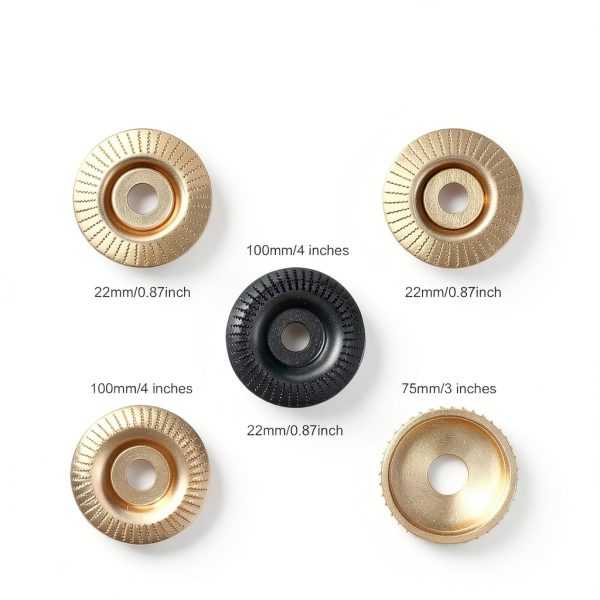 Angle Grinder Wood Carving Disc Set 5PC TJXSDZHT 4"/4.5" 5/8" Arbor-1