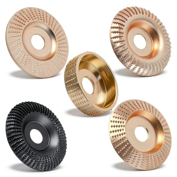Angle Grinder Wood Carving Disc Set 5PC TJXSDZHT 4"/4.5" 5/8" Arbor-0