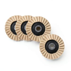 5 Inch Wool Felt Polishing Wheel Disc for Angle Grinder, Wool Polishing Wheel Disc for Metal, Marble Stone, Furniture, Car Wax, Polishing & Repairing 4 Pcs-0
